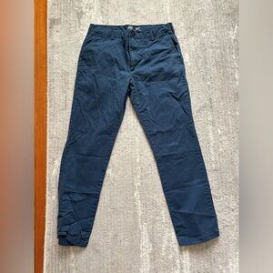 IZOD Men’s Dark Blue Straight Chino Pants
